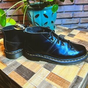 🥾 Dr Martens Church Black Leather Boots – 7W 6M 38EU 5UK